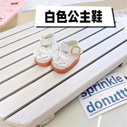 Labubu Doll Accessories — 17cm Luxury Woolen Shawl Suit & Skirt Set with Messenger Bag & Loafers