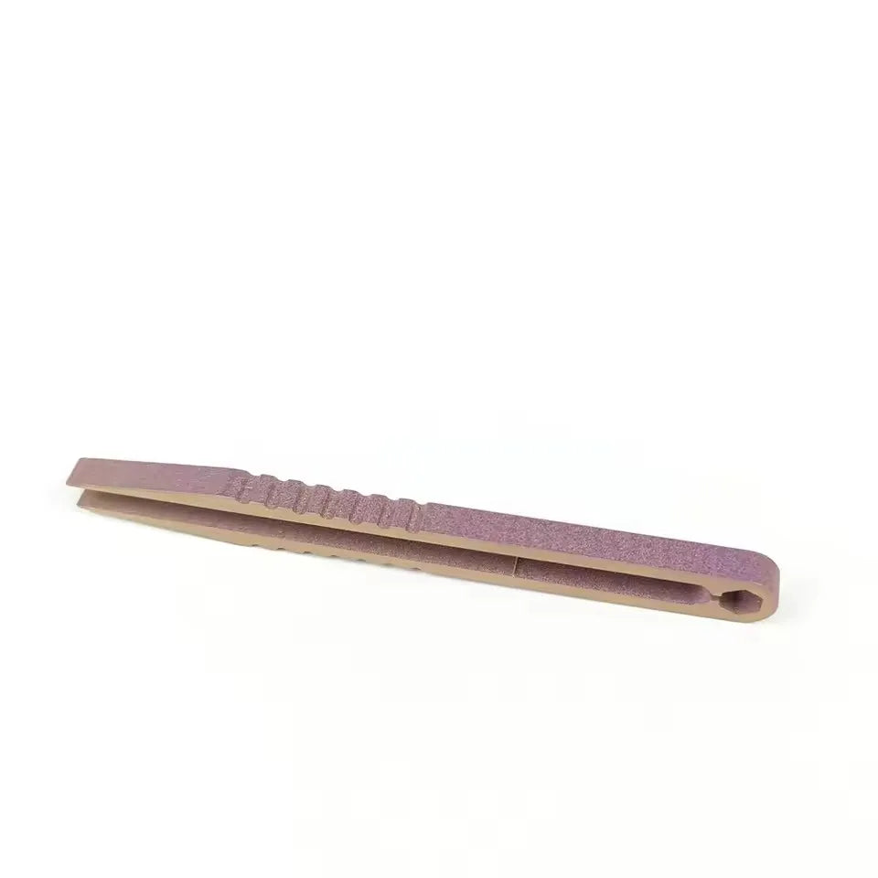 Titanium TC4 Clip Tweezers – EDC Multipurpose Precision Pick-Up Clamping Tool for Outdoor & Maintenance, 6 Colors