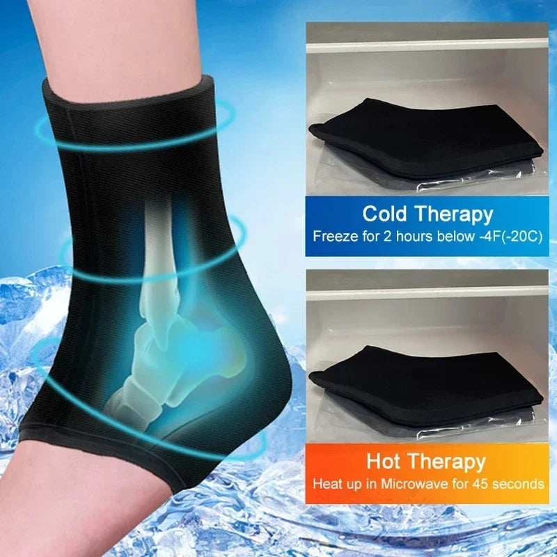 Reusable Gel Ice Pack for Feet — Hot & Cold Therapy for Achilles Tendonitis, Plantar Fasciitis & Swelling