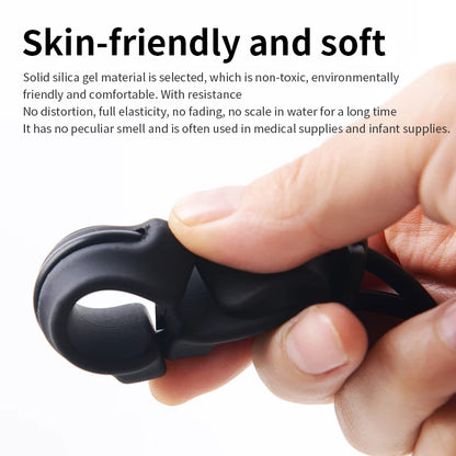 BDSM Male Penis Ring & Extender — Weight-Bearing Stretcher, Enlargement Device with Ball & Semen Lock, Adult Sex Toy for Men