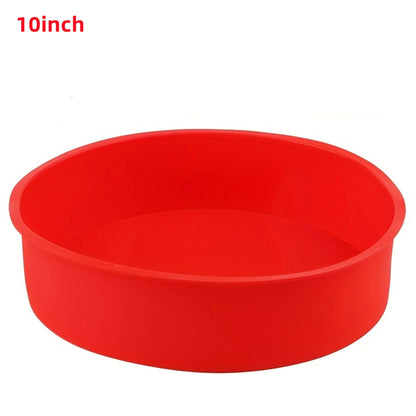 Round Silicone Cake Mold – 4/6/8/10 Inch Non-Stick Baking Pan for Cheesecake, Birthday & Christmas Parties