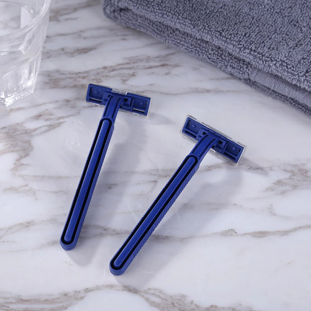 Disposable Whisker Shaver Set – 300+10PCS Stainless Steel 2-Layer Blade Razors for Men & Women