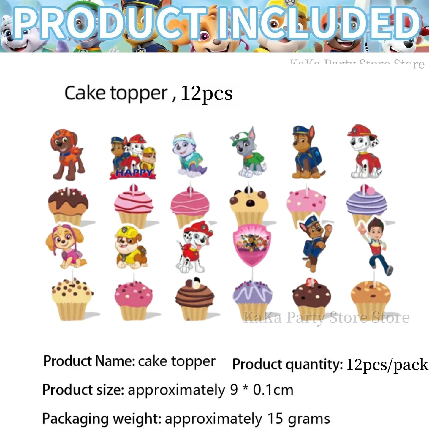 PAW Patrol Birthday Party Supplies Set – Tablecloth, Plates, Cups & Balloons Kids Party Decor for Birthday, Baby Shower & Favors