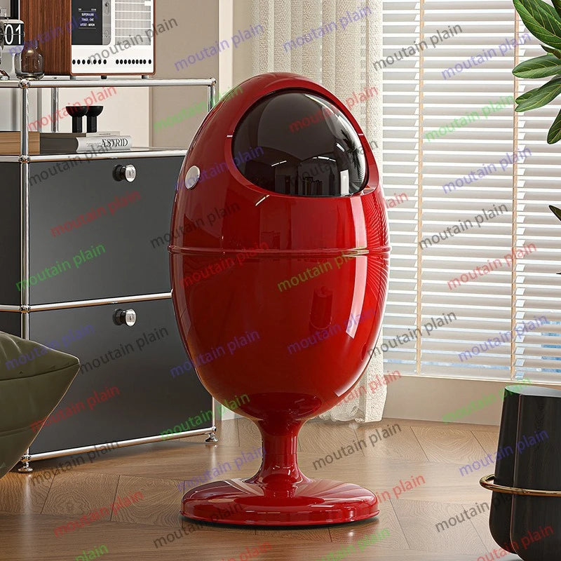 High-Value Household Trash Can – Movable Cylinder Bin with Pulley for Storage & Waste Disposal
