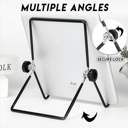 Universal Metal Tablet Holder Stand – Foldable Adjustable Desk Mount for Samsung Galaxy Tab S9, S8, Tablets & Phones Flexible Support Bracket