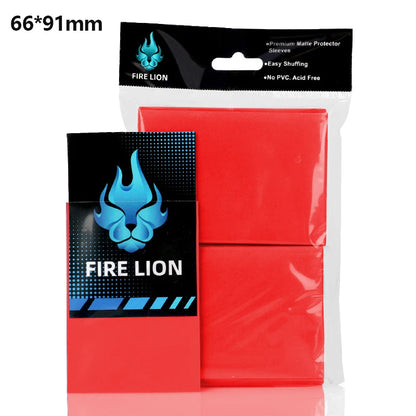 100PCS Matte Card Sleeves 66x91mm — Frosted Trading Card Protectors for MTG & TCG Game Cards
