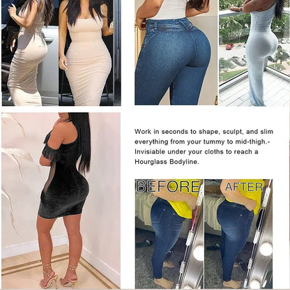 High Waist Tummy Control Shapewear Panties for Women - Slimming Briefs with Butt Lifter and Belly Shaping Features