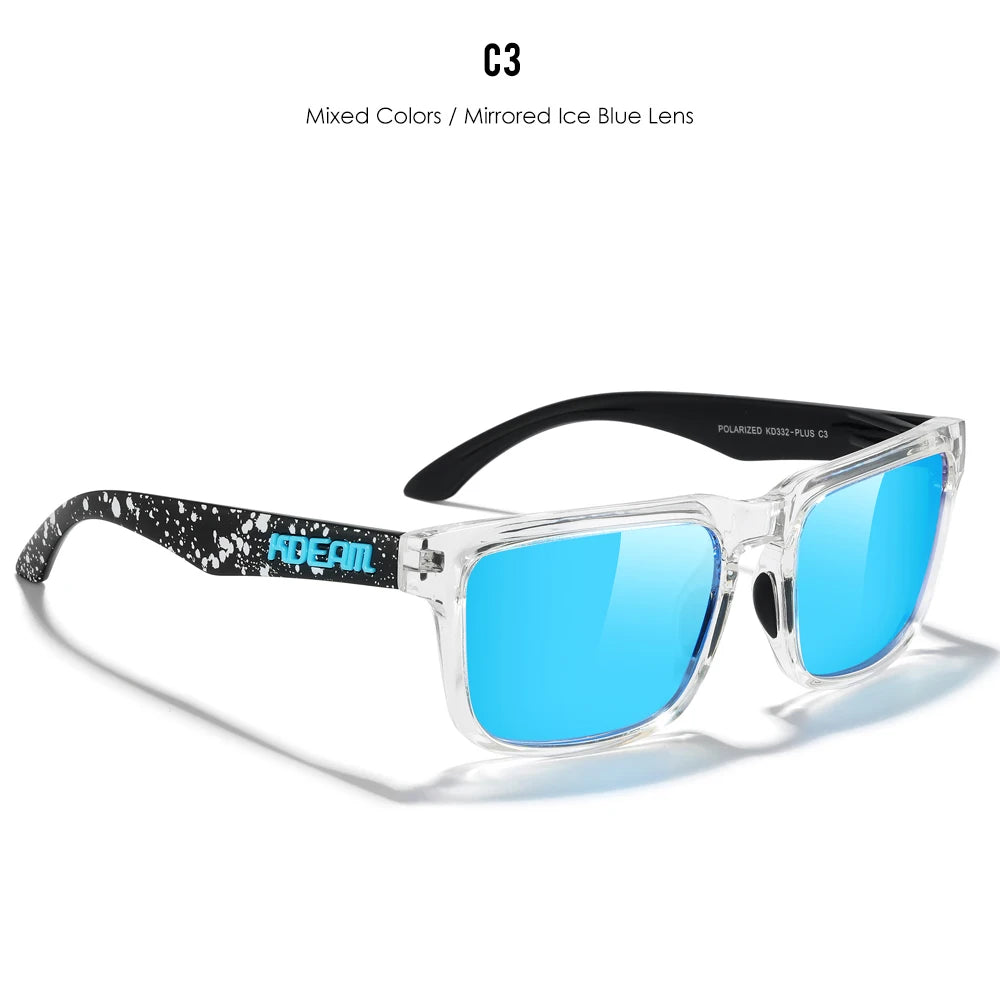 KDEAM Large Size Polarized Men’s Sunglasses – Photochromic Night Vision Oversized Fashion Shades for Men & Women, 154mm Width