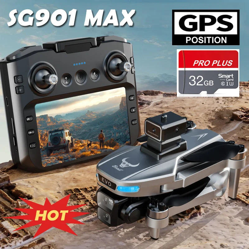 SG109 PRO MAX Drone - 8K Professional GPS HD Camera, 5G WiFi FPV Video, 4K UAV with 5.9 Inch Large Screen Remote Control
