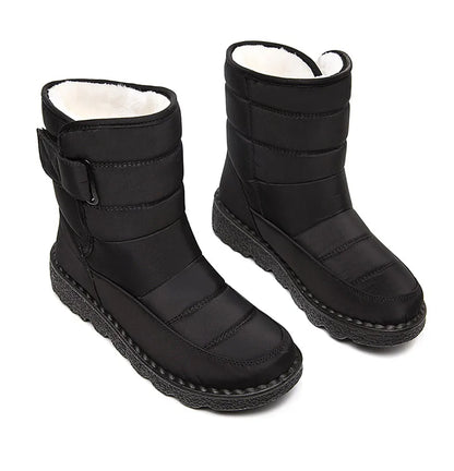 2024 Women's Winter Snow Boots – Waterproof, Warm Fur Ankle Boots in Korean Style