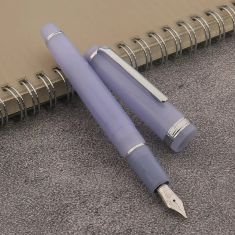 JINHAO 82 Transparent Fountain Pen — Spin Golden EF/F/M Nib, Ink Pen for Business, Office & School Supplies