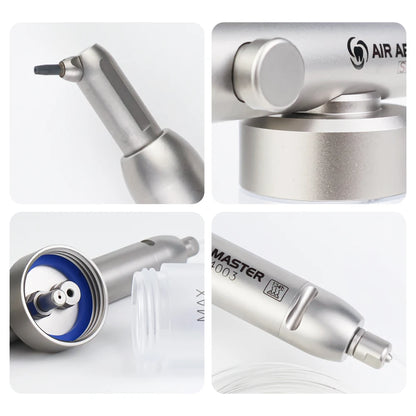 Dental Aluminum Oxide Micro Blaster Air Abrasion Gun – 2/4 Hole Microetcher Sandblasting Alumina Polisher Dentistry Tool Interface Kit