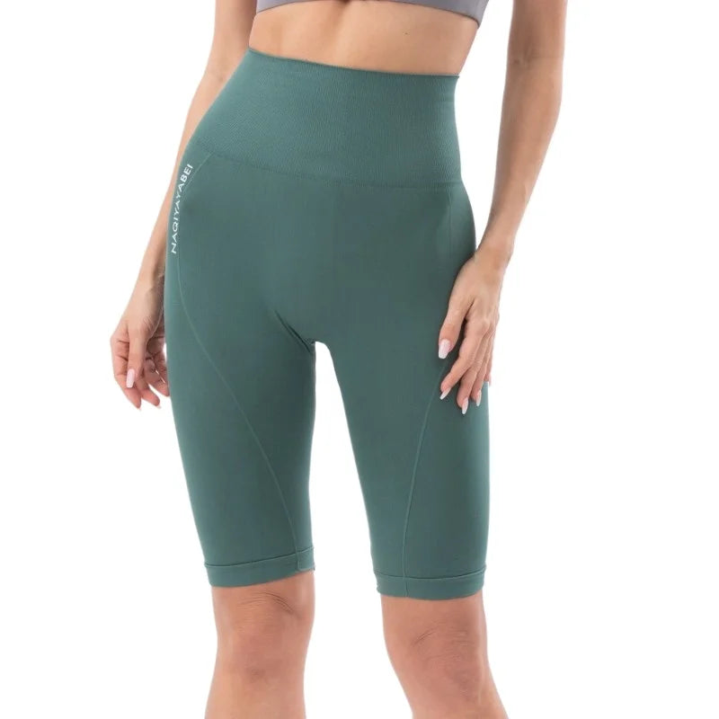 High Waist Women’s Yoga Capri Pants – Breathable Quick-Dry Running & Fitness Leggings with Hip-Lifting Elastic Fit