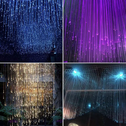 12W RGBW Starry Sky Car Ceiling Light - Fiber Optic APP Control Interior Atmosphere Light for Car & Home Decor