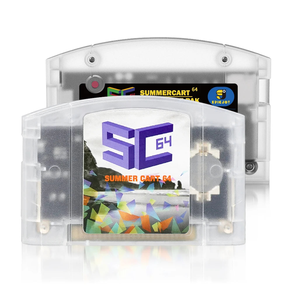 EPICJOY SummerCart 64 – 32GB Open Source N64 Game Card for Nintendo 64 Console, 5400+ Games & 64DD Support