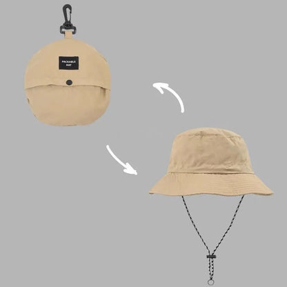 Sun Protection Waterproof Bucket Hat - Ideal for Summer Camping, Hiking, and Mountaineering - Anti-UV Panama Hat for Fashionable Outdoor Wear