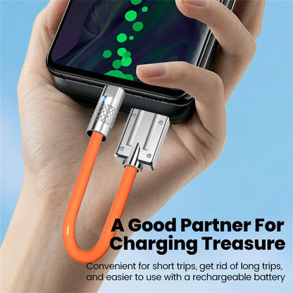 Elough 66W Short USB-C to Type-C Cable – 25CM/50CM Fast Charging Cord for iPhone 15/16 Pro, Samsung, Xiaomi
