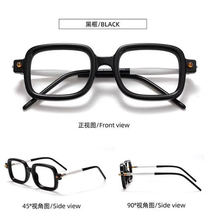 Wide Frame Reading Glasses for Men & Women – Thick Blue Light Blocking Eyewear for Elderly, High-Grade Genuine