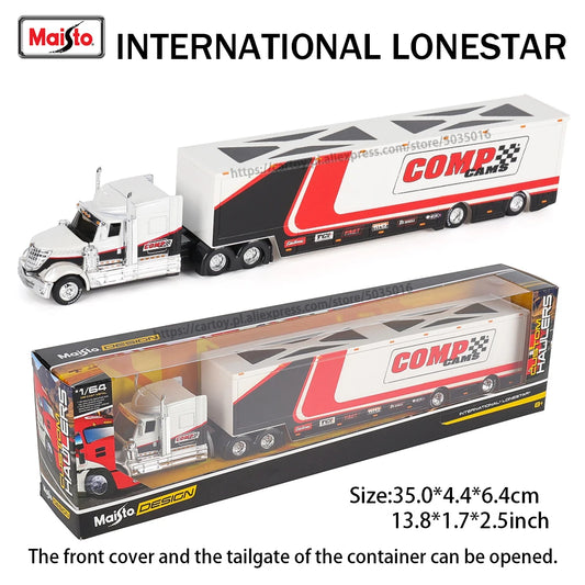 Maisto 1:64 Mack Anthem & LoneStar Trailer Model — Alloy Diecast Transport Simulation Car Collection