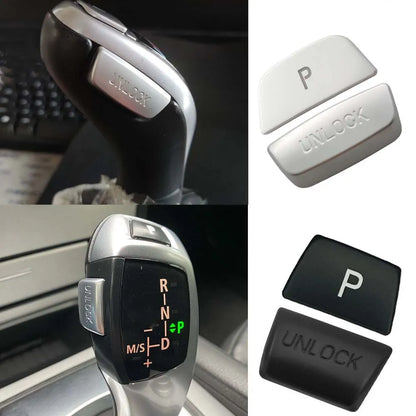 BMW Gear Shift Unlock Button Cover Sticker – Interior Trim Protection for 1–7 Series, X3–X6 (F20–F16 Models)