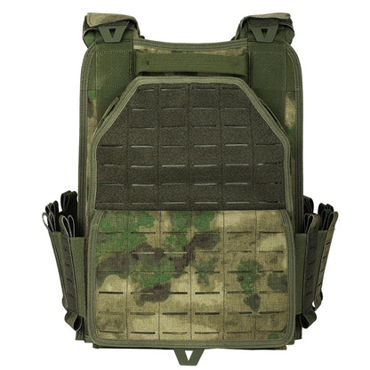 YAKEDA ATFG MOX CAMO Tactical Plate Carrier – Lightweight, Quick Release, 1000D Nylon MOLLE Vest for Combat & Hunting
