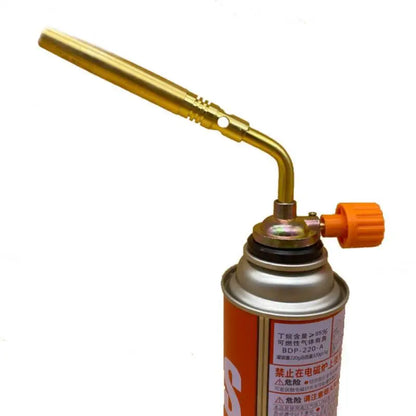 Portable Butane Welding Gas Flame Gun - Brazing Flamethrower for Soldering, Heat Gun for Outdoor Camping BBQ Equipment