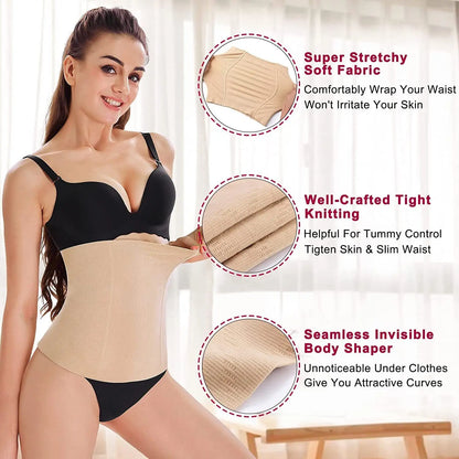 2-in-1 Postpartum Belly Recovery Band – Waist Trainer & Tummy Tuck Body Shaper