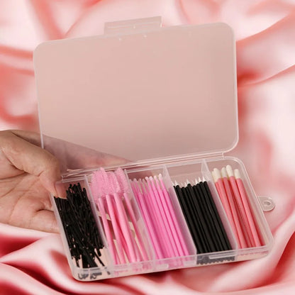 80PCS Professional Makeup Brush Set - Eyebrow, Eyelash, Lip, and Micro Brushes for Makeup Application and Eyelash Extensions