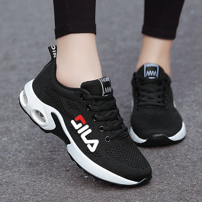 New Women's Running Shoes – Breathable Mesh, Air Cushion Lace-Up Sports Sneakers for Summer