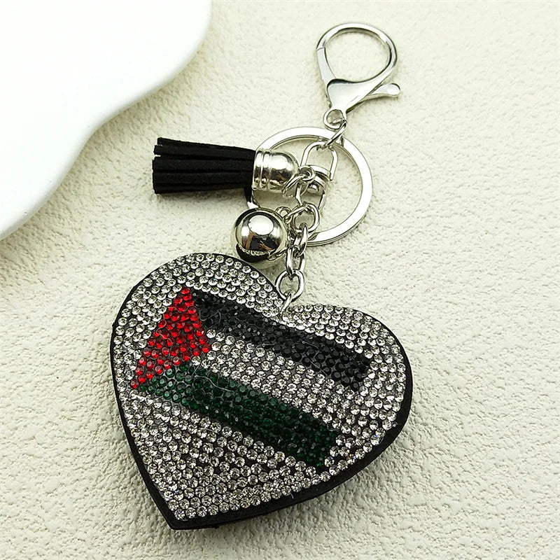 Ladybug Crystal Keychain - Tassel Bag Charm & Decorative Key Ring for Women & Men