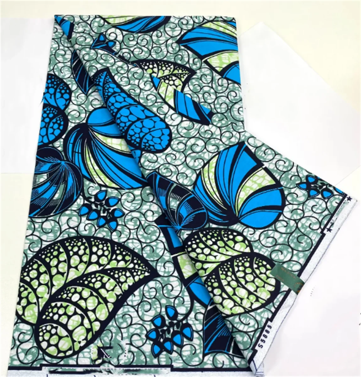 African Ankara Wax Print Fabric - 100% Cotton Soft Nigerian Real Wax Material for Women’s Party Dresses
