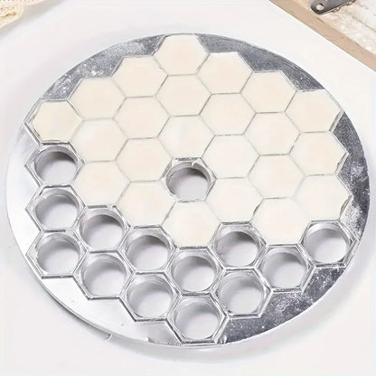 37-Hole Aluminum Dumpling Maker - Ravioli Press Pastry Mold for Homemade Pasta, Dumplings & Meat Filling Kitchen Tool