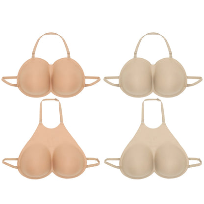 Fake Boobs Breastplate — D Cup Silicone Breast Forms for Transgender, Crossdresser & Drag Queen