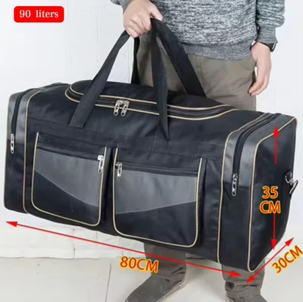90L Large Travel Duffel Bag - Spacious Camping, Gym & Sports Shoulder Bag for Men & Women