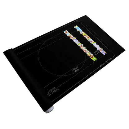 Puzzles Pad Roll-Up Felt Mat – Portable Playmat for Up to 1500-Piece Jigsaw Puzzle (Mat Only)