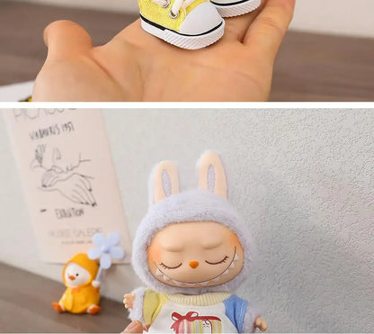 LABUBU 17cm Cotton Doll Shoes - Casual Sports Footwear for Dolls & Accessories