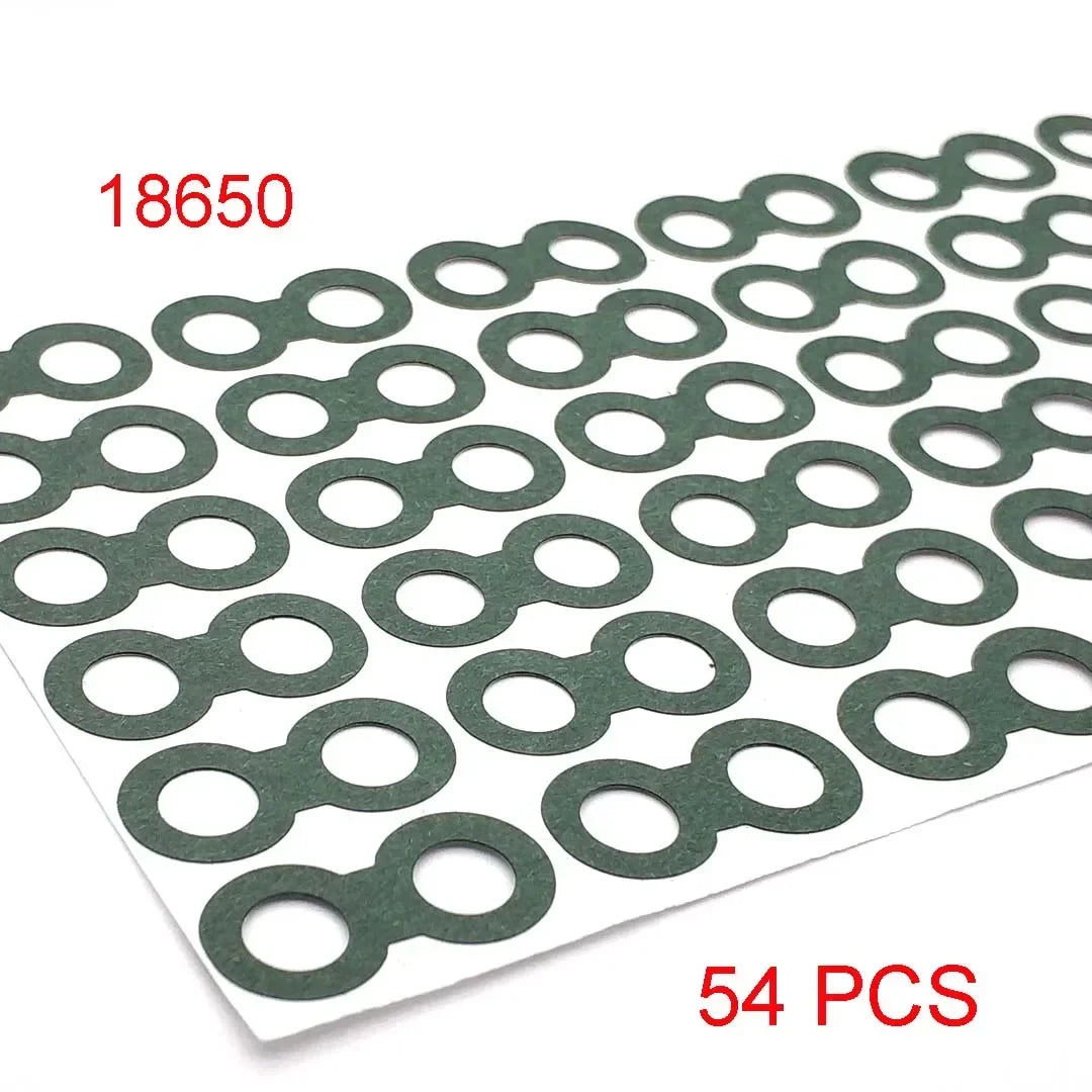 18650/21700/32650 Li-ion Battery Insulation Gasket – Barley Paper Insulating Glue Patch & Electrode Pads for Battery Pack