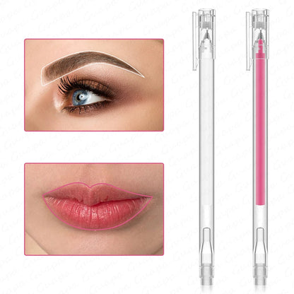 2PCS Eyebrow Marker Pen Set - Microblading Scribe Tools for Permanent Makeup, Tattoo Mapping & Beauty Preparation