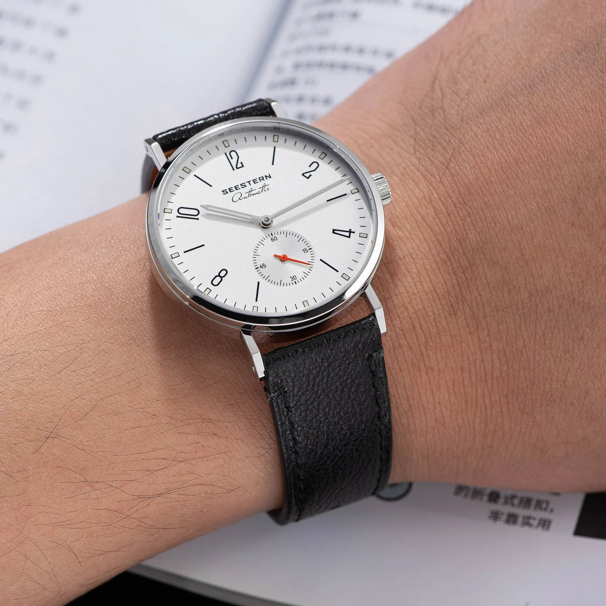 SEESTERN 2024 Men’s Automatic Watch — Ultra-Thin Luxury Business Wristwatch with ST1701 Movement, Fashion Casual Timepiece