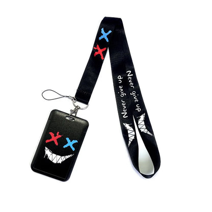 Vintage Tape ID Card Holder with Hanging Rope – Mobile Phone & Chest Card Lanyard