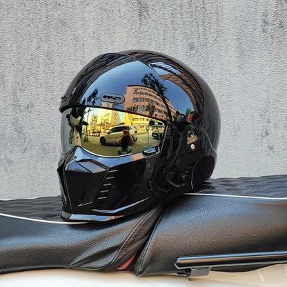 Retro Scorpion Half Motorcycle Helmet – Vintage Locomotive Style Multi-Purpose Moto Helmet (M-XXXL)