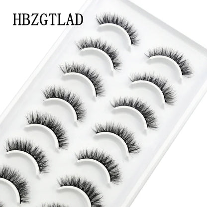 10 Pairs 3D Mink False Eyelashes – Natural Long & Short Lash Extensions Makeup Kit (41 Styles)