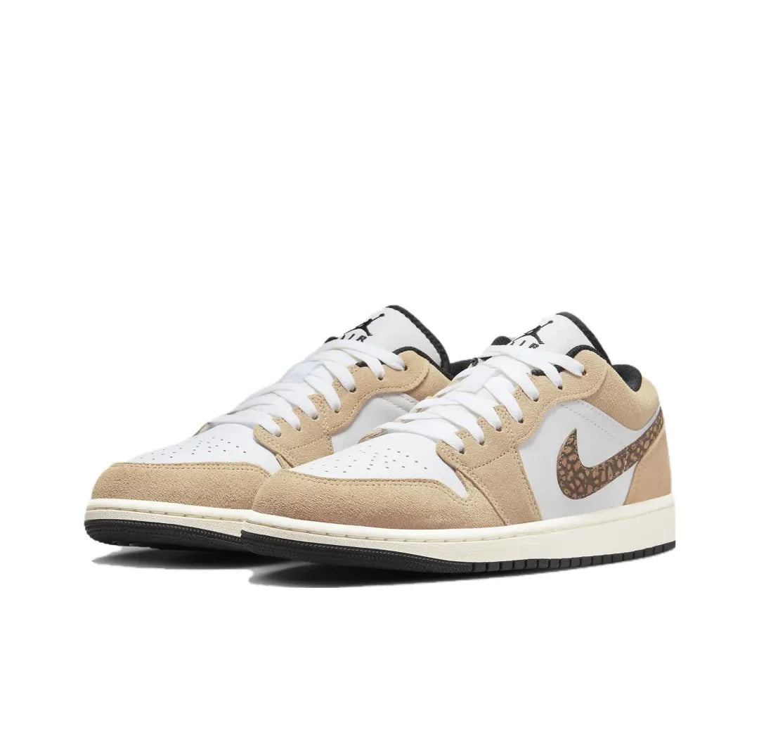 Nike Air Jordan 1 Low – Light Smoke Grey Retro Basketball Shoes | Men's Wear-Resistant, Anti-Slip Sneakers
