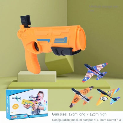Outdoor Parent-Child Sports Toy - Children's Ejection Aircraft Shooting Game Set - Boy's Gift Shooting Aircraft Toy