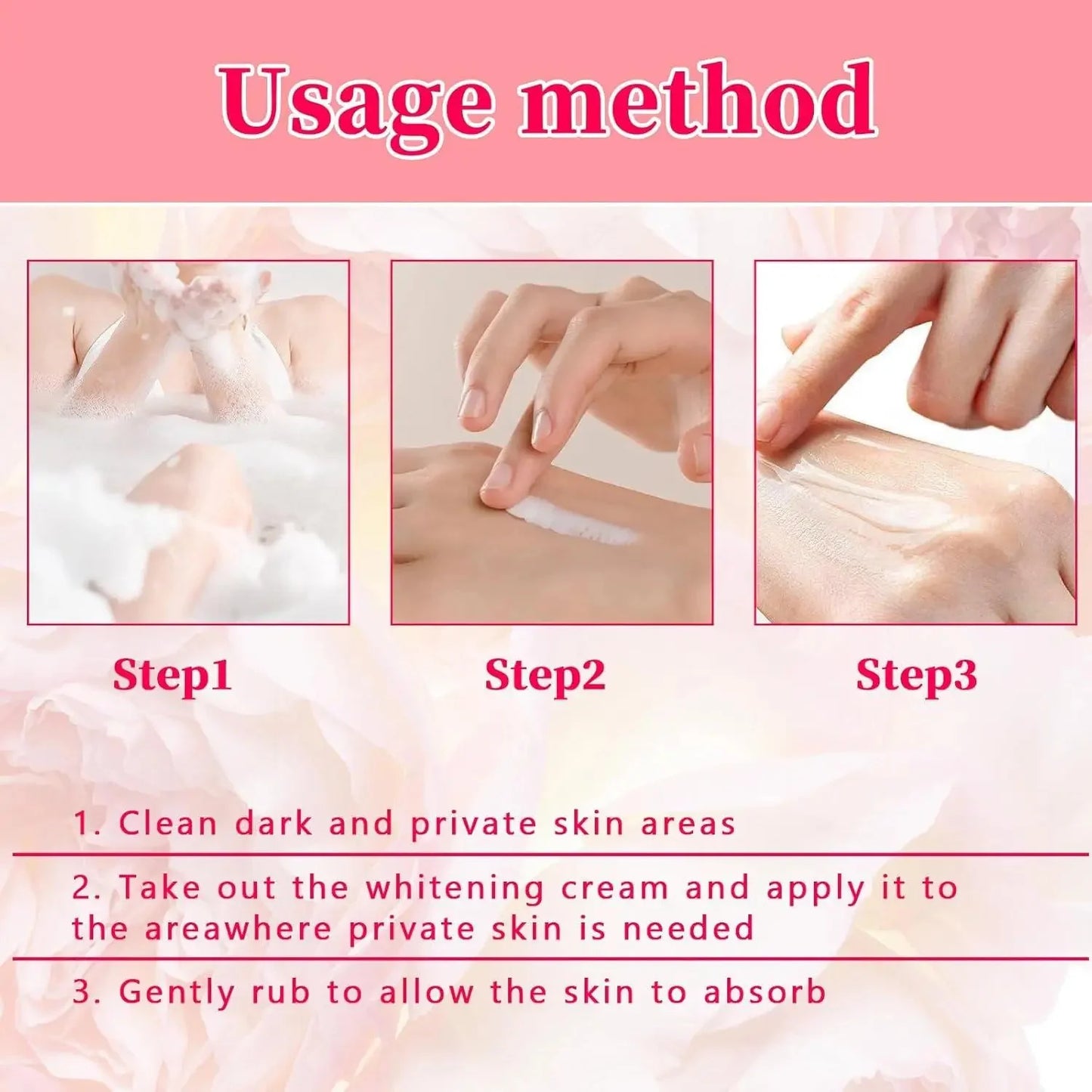 Body Whitening Cream – Brightening Dark Spots, Underarm & Knee Skin Lightening, Melanin Reduction, Intimate Area Care & Skin Tone Correcting Bleach Cream