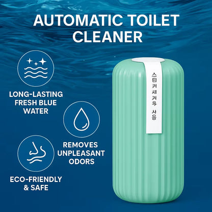 Automatic Toilet Cleaner Bottle - Deep-Cleaning Formula for Odor Control, Long-Lasting Freshness, and Blue Toilet Water