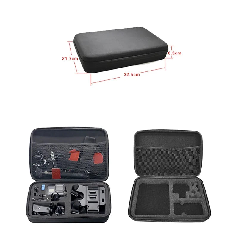 Protective Carrying Case Storage Bag for GoPro Hero 4–13, SJCAM, AKASO, DJI Osmo Action Camera Accessories