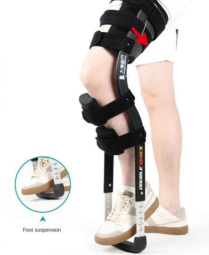 Rehabilitation Mobility Aid – Knee Walker Single-Leg Telescoping Hands-Free Assisted Walking Crutch Stick