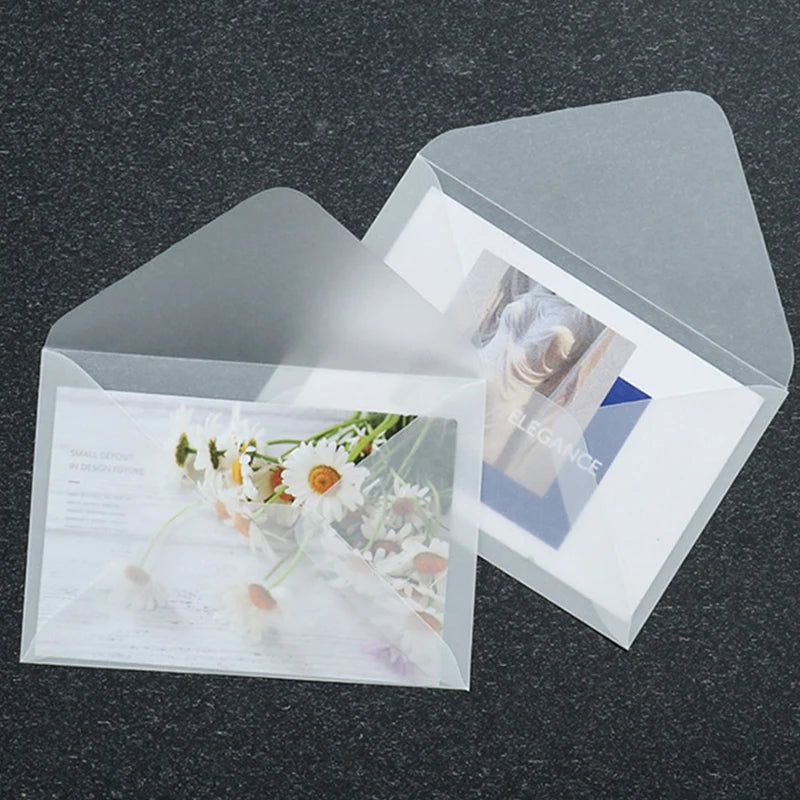 50 Pcs Blank Translucent Envelopes – for Invitations, Postcards, Gift Boxes, Wedding & Business Letters