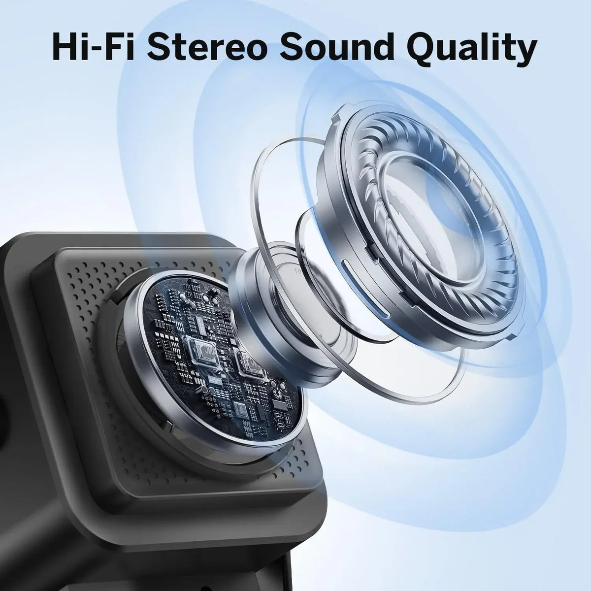 5-in-1 Wireless Charging Speaker Phone Holder - HiFi Bluetooth Desktop Stand with 8 RGB Modes